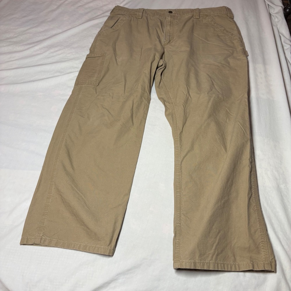 Carhartt B151 DKH Mens 40x30 Tan Cotton Canvas Original Dungaree Fit Work Pants